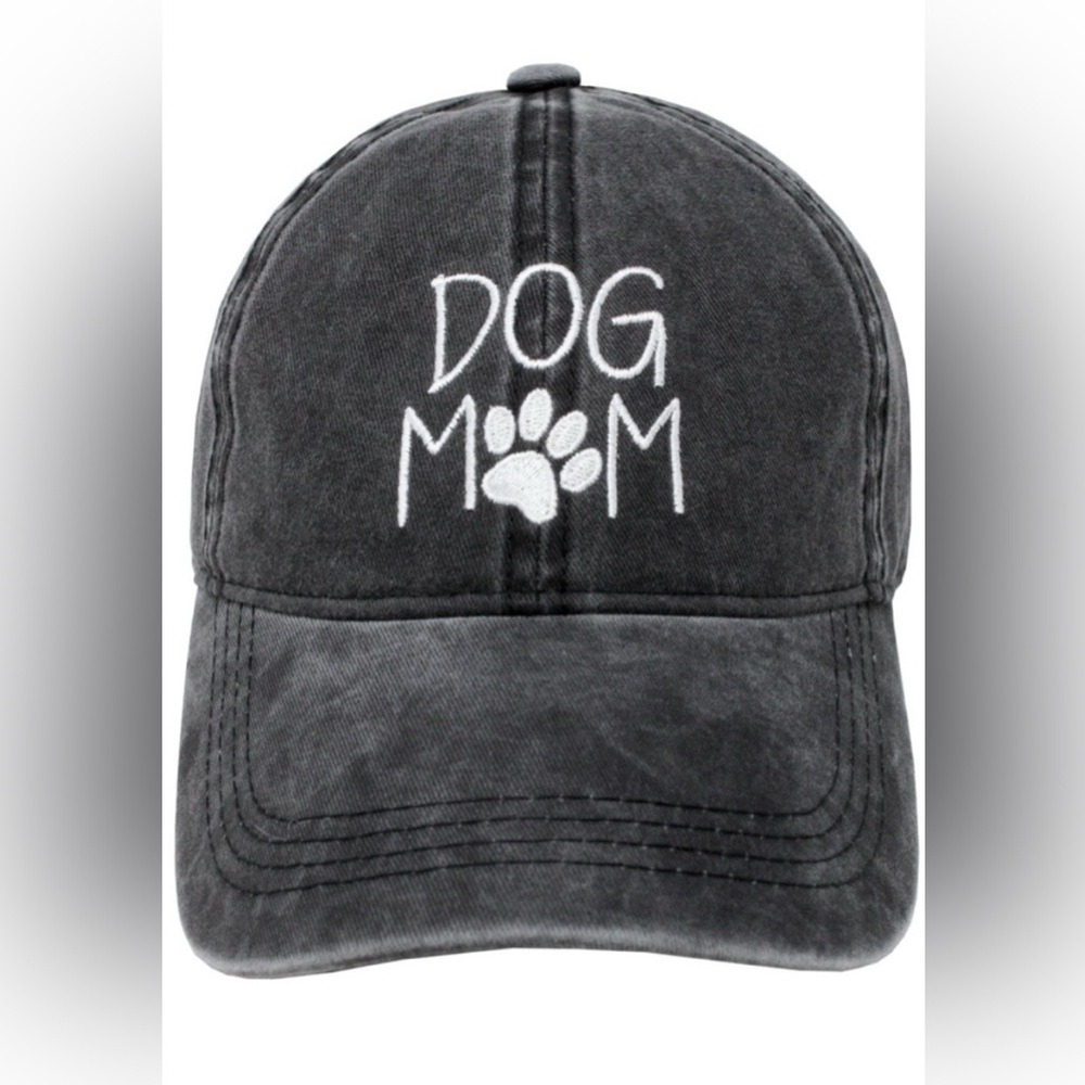 NWT - grey dog mom hat